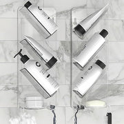 No Suction Cups or Screws, Rust Proof, Easy-Clean, Bathroom Shelf